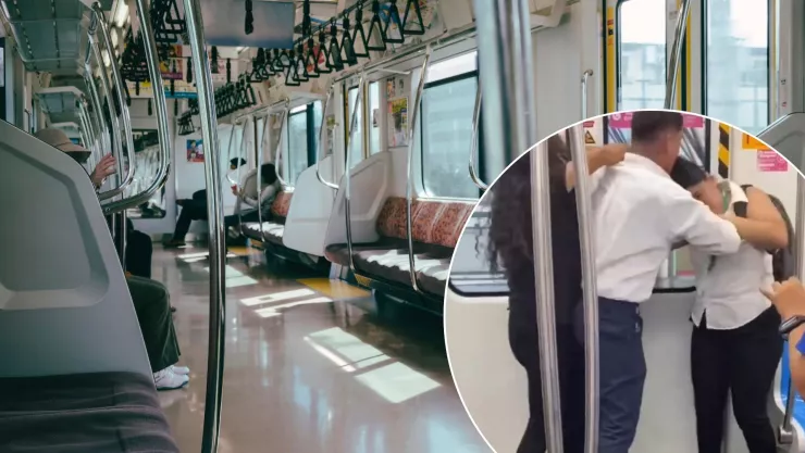 De vagón a ring de lucha dos mujeres se pelean en metro de Monterrey.jpg
