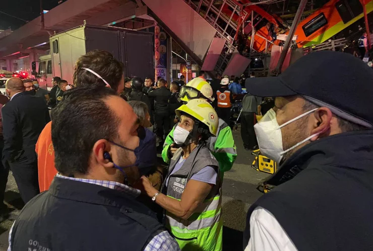 Se desplomó un puente de la estación Olivos de la Línea 12 del Metro CDMX.