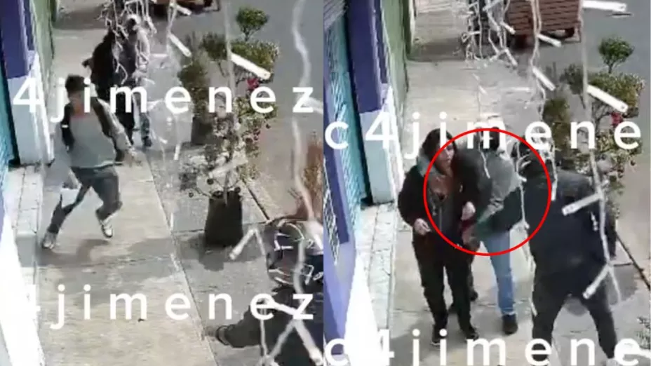 Hombre abandona a su pareja en un asalto