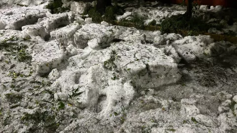 Lluvia con granizo en CDMX del 30 de agosto 2024