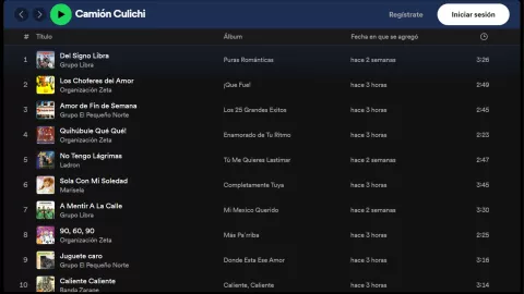Playlist de Camión Culichi