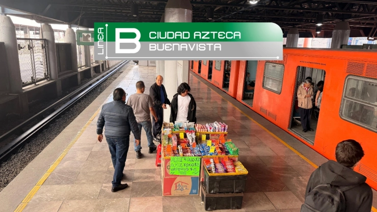 Comerciantes de la Línea B del Metro de CDMX serán retirados de los andenes.