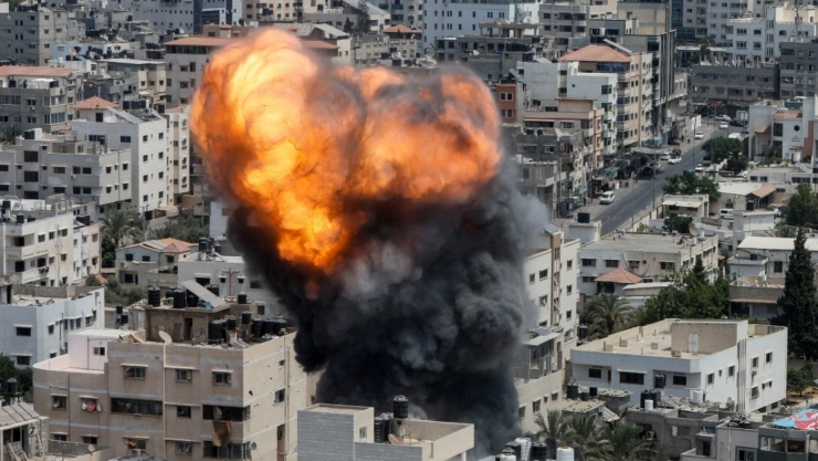 Bombardeos de Gaza en Israel.