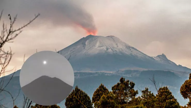 ovni en el popocatépetl