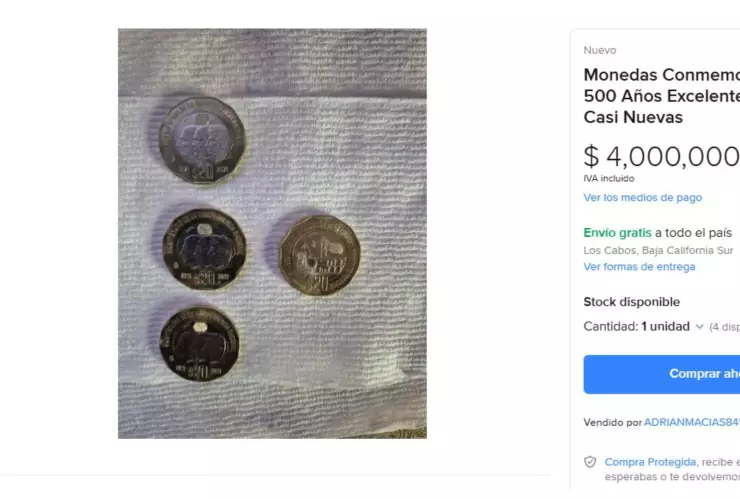 moneda de 20 pesos en Mercado Libre