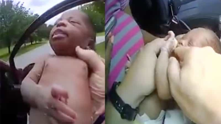El heroico acto de policía para salvar a bebé de ahogarse