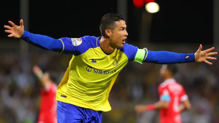 Cristiano Ronaldo celebra su póker de goles con el Al-Nassr