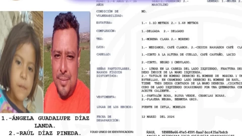 SE BUSCA a Ángela Guadalupe Díaz Landa y Raúl Díaz Pineda.