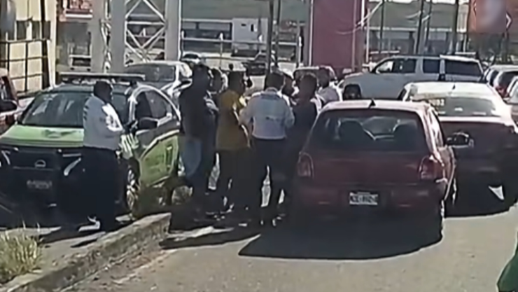 Pelea taxista Veracruz