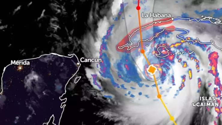 Ver en vivo la trayectoria del huracán Ian en el Mar Caribe