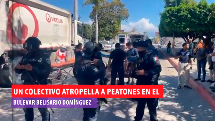 Colectivo de la ruta 131 atropella a adulto sobre el Boulevard Belisario Domínguez