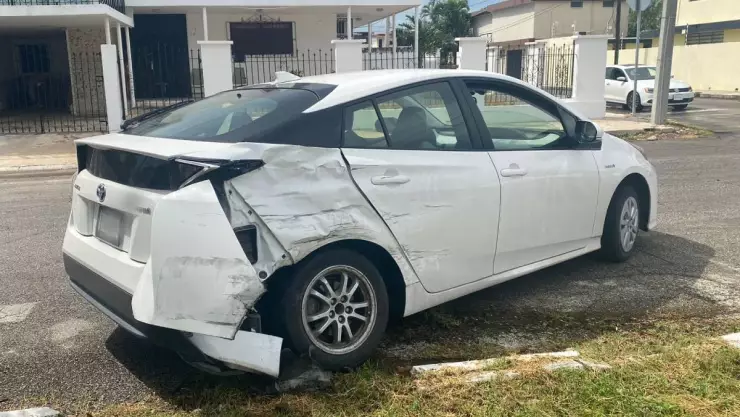 Se registra fuerte accidente en calles de Mérida; así fue captado