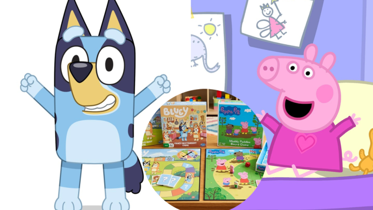 4 juegos de mesa de ‘Peppa Pig’ y ‘Bluey’ que ayudan a los niños pequeños a aprender a perder sin llorar