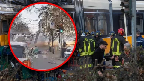 ¡TRAGEDIA! Filtran VIDEO del accidente de tranvía que dejó a un muerto y decenas de heridos tras brutal descarrilamiento