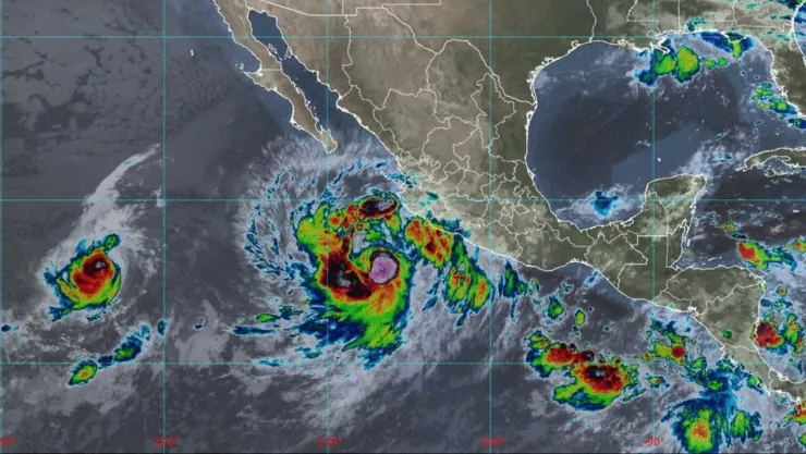 Movimiento del huracán “Priscilla” por costas mexicanas