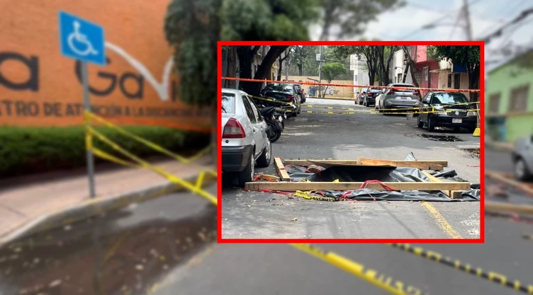 Se abre nuevo socavón en CDMX afuera de centro de atención para discapacidad.