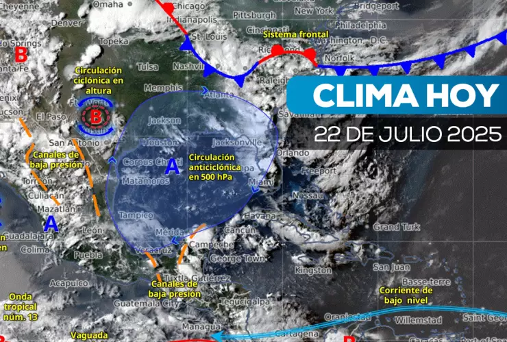 Clima en México; alerta por monzon mexicano