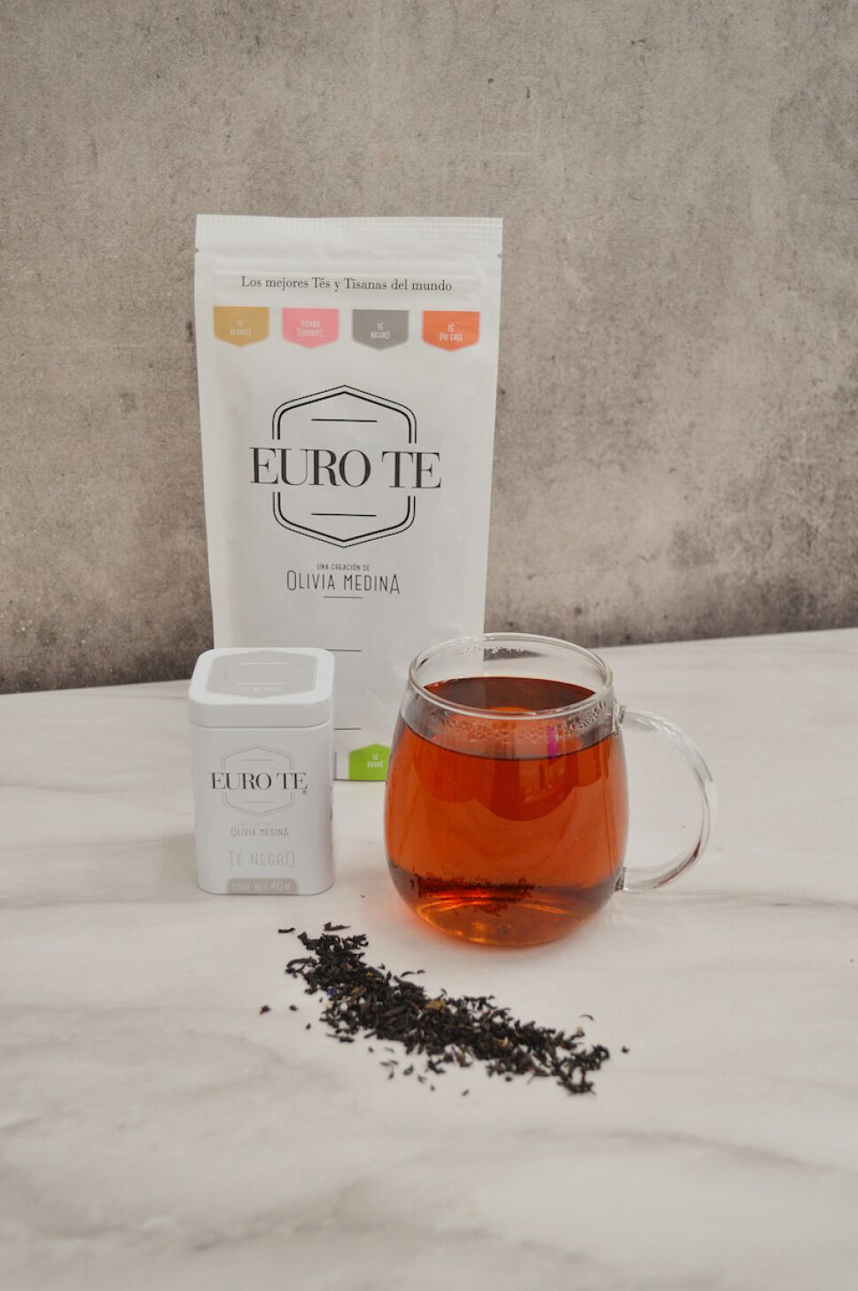 colores del té negro
