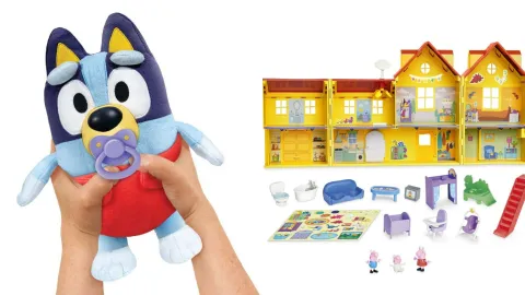 Bluey y Peppa Pig