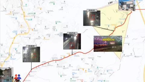 Los dos presuntos responsables escaparon en una motocicleta.
