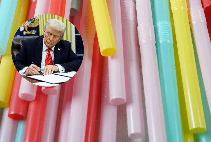 ¿Por qué Trump firmó la orden para regresar los popotes de plástico?