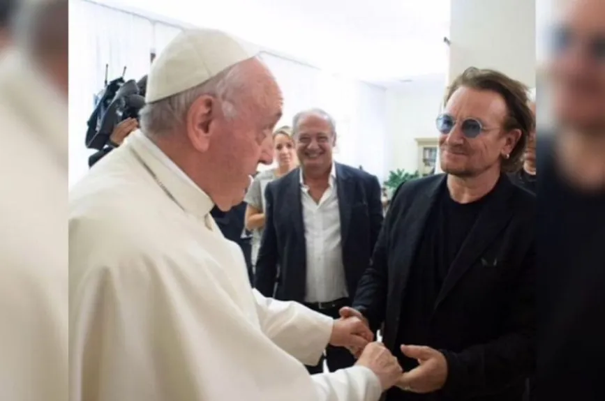 famosos con el papa francisco