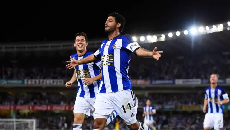 Carlos Vela con la Real Sociedad