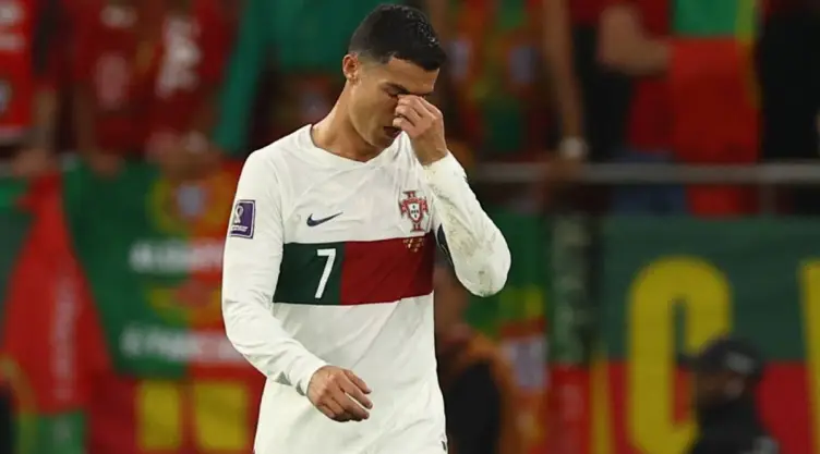 Cristiano Ronaldo lamenta la eliminación