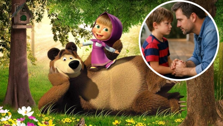 Mientras Bluey tiene 4 capítulos para adultos, Masha y el Oso tiene estos