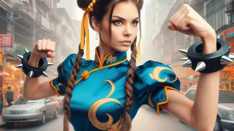 Chun-Li de Street Fighter en la vida real IA 1