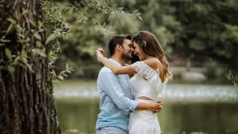 Rosas rojas en el Día de San Valentín.