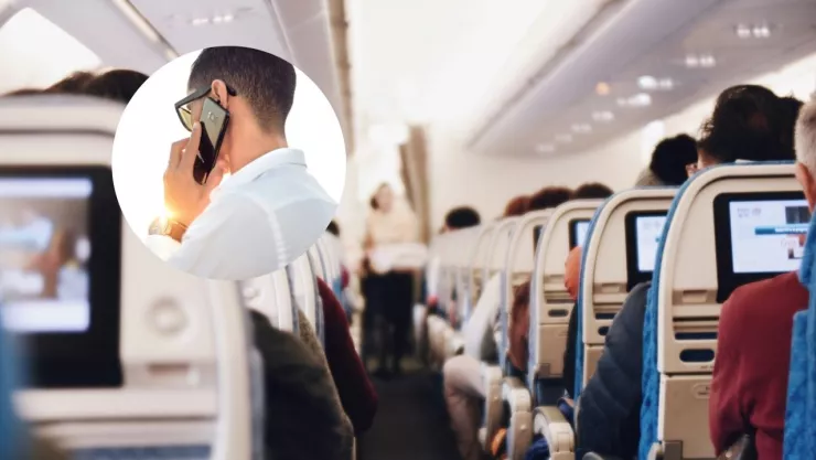 Cabina de avión de pasajeros.
