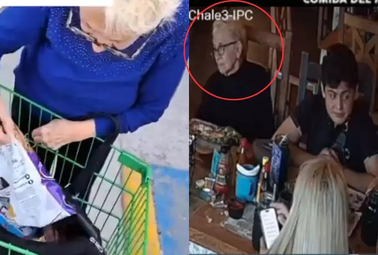 VIDEO: Descubren abuelita robando un supermercado; sería mamá de Lady Cucaracha