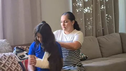 Jessica, mamá de tiempo completo