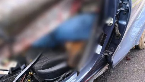 El accidente ocurrió en el kilómetro 147+200, en Juan Rodríguez Clara