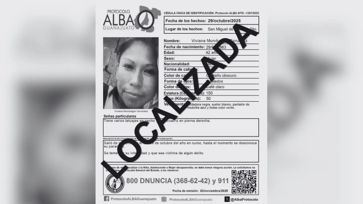 Localizan sin vida a Viviana Mondragón González en Guanajuato