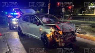 Accidente bulevar Delta y La Luz León