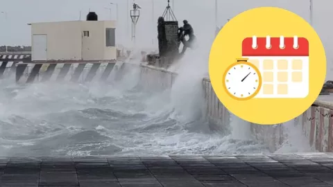 Calendario frentes fríos Veracruz