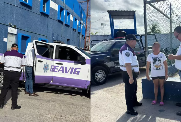 Localizan y rescatan a una niña de 8 años en Cancún; estaba sola en la calle