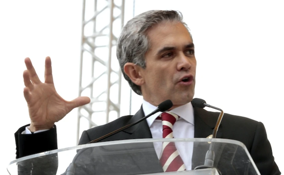 El jefe de gobierno capitalino Miguel Ángel Mancera Espinosa