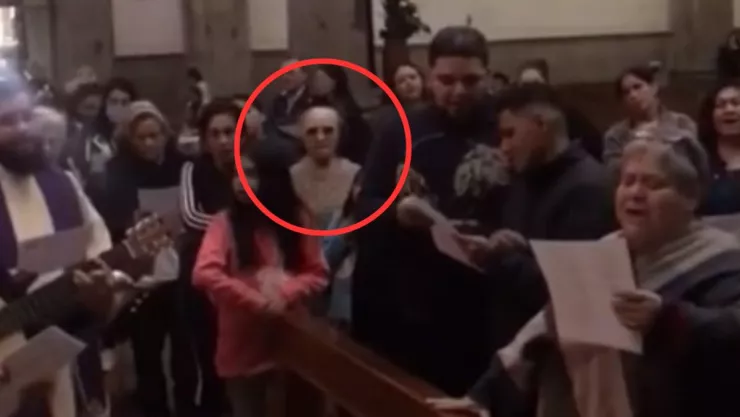 Demonio en iglesia