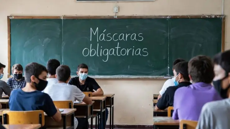 Cubrebocas en escuelas de Veracruz