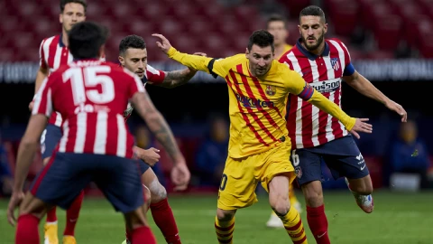 Messi ante Atlético de Madrid