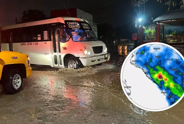 Lluvias en Sinaloa por la tarde y la noche