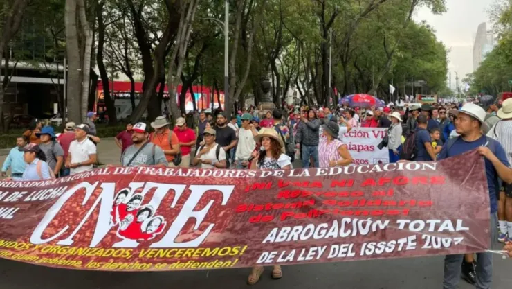 Marchas en CDMX hoy 22 de mayo 2025: Maestros de la CNTE bloquean Paseo de la Reforma