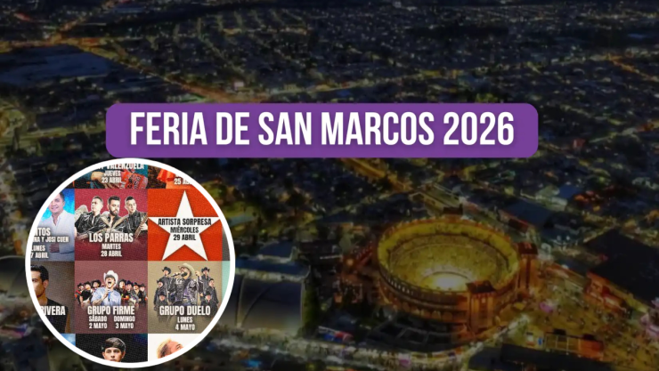 Por si quieres ir: artistas confirmados que se presentarán en el palenque de la Feria Nacional de San Marcos 2026 y sus costos