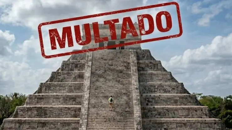 Tras polémica de turistas: Te decimos de cuánto es la multa por subir a Chichén Itzá