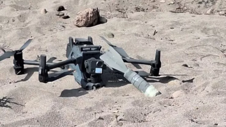 Aseguran un dron y explosivos en la sindicatura de El Tomo, Imala, en Culiacán..jpg