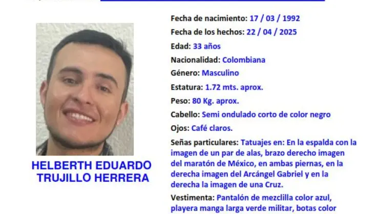 Helberth Eduardo Desaparecido Tabasco