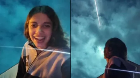 Joven tiktoker capta el paso de un meteorito en Portugal y se hace viral